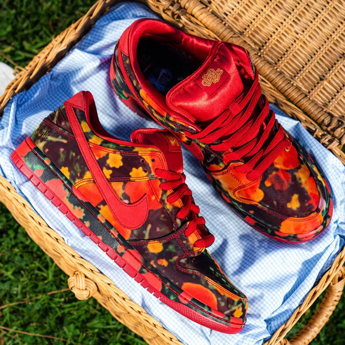 Nike SB Dunk Low x The Wizard of Oz "Poppy Field"