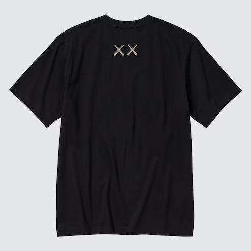 Kaws x Uniqlo T-Shirt „Schwarz“